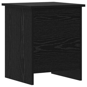 vidaXL Opbergkist met opslag Zwart eiken 40 x 40 x 50 cm Bewerkt hout