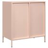 vidaXL Dressoir 68x39x73,5 cm koudgewalst staal roze