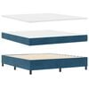 vidaXL Boxspringbed met matras Donkerblauw 200 x 180 cm Polyester