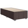 vidaXL Boxspring met matras stof donkerbruin 90x190 cm
