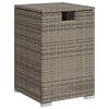 vidaXL Afdekkast voor propaangasfles 40x40x60 cm Poly Rattan grijs