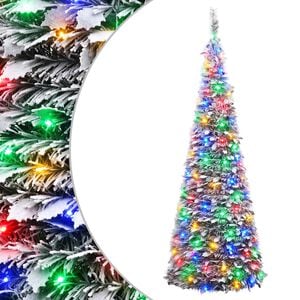 vidaXL Pop-up led-kerstboom 120 cm 50 LED's PVC Groen en wit
