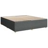 vidaXL Boxspring met matras stof donkergrijs 180x200 cm