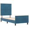 vidaXL Boxspringbed met hoofdeinde Donkerblauw 80 x 200 cm Fluweel