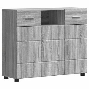 vidaXL Houten Kast Grijs Sonoma Bewerkt hout