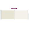 vidaXL Tuinscherm uittrekbaar 100x300 cm cr&egrave;me