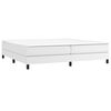 vidaXL Boxspring met matras kunstleer wit 200x200 cm
