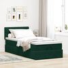 vidaXL Ottoman bed met matras 80x200cm fluweel donkergroen