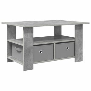 vidaXL Salontafel met lade Beton Grijs 77 x 55 x 42 cm Bewerkt hout