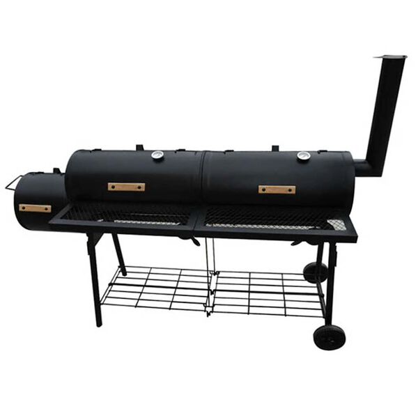 vidaXL Rookbarbecue Nevada XL zwart