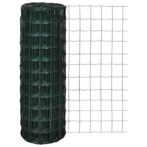 vidaXL Euro hek 10x0,8 m staal groen