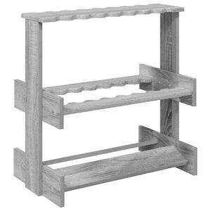 vidaXL Biljartkeu standaard Bewerkt hout 60 x 35 x 60 cm Grijs Sonoma