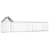 vidaXL Kippenren 5x1x1,5 m gegalvaniseerd staal