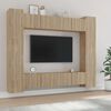 vidaXL 8-delige Tv-meubelset bewerkt hout sonoma eikenkleurig