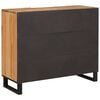vidaXL Hoge kast met opslag Bruin 90 x 33 x 75 cm Massief Mango Hout