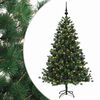 vidaXL Kunstkerstboom met kerstbal 210 cm 300 LED's Warmwit