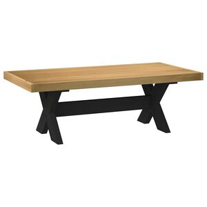 vidaXL Salontafel NOAIN X-vormige poten 120x60x40 cm massief hout