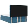 vidaXL Ottoman bed met matrassen 140x190cm fluweel donkerblauw
