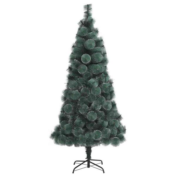 vidaXL Kunstkerstboom met verlichting en ballen set Groen 180 cm PET