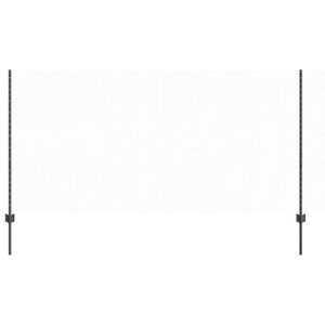 vidaXL zeshoekig gaasgek met palen 25 x 1,2 m PVC-Coated Staal Grijs