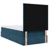 vidaXL Ottoman bed met matrassen en LED's 80x200cm fluweel donkerblauw