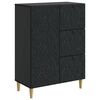 vidaXL Dressoir Zwart 66 x 34,5 x 90 cm Bewerkt hout