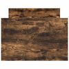 vidaXL Bedframe met hoofd- en voeteneinde gerookt eikenkleur 90x190 cm