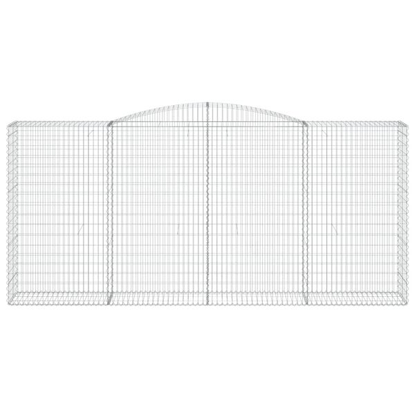 vidaXL Schanskorven 10 st gewelfd 400x50x180/200 cm ijzer