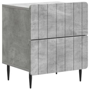 vidaXL Nachtkastje Betongrijs 43 x 34,5 x 49,5 cm Bewerkt hout
