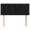 vidaXL Hoofdbord 80x5x78/88 cm fluweel zwart