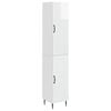 vidaXL Kastenset 2 pcs Hoogglans Wit 33 x 34,5 x 89,5 cm Bewerkt hout