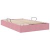 vidaXL Opslag bed met opslag Roze 120 x 200 cm Fluweel