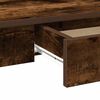 vidaXL Bureau 100x45x75 cm bewerkt hout gerookt eikenkleurig