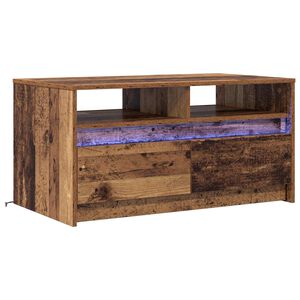 vidaXL Salontafel Oudhout 90 x 50 x 45 cm Bewerkt hout