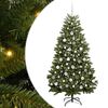 vidaXL Kunstmatige Inklapbare Kerstboom Groen 180 cm PVC en staal