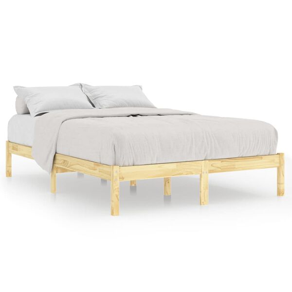 vidaXL Bedframe massief hout 150x200 cm