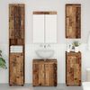 vidaXL Badkamer wandkast TULUM Oudhout 37 x 24,5 x 86 cm Bewerkt hout