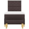 vidaXL Boxspring bed met matras Donkerbruin 100 x 200 cm Stof