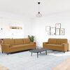 vidaXL 2-delige Loungeset met kussens en bolsters fluweel bruin