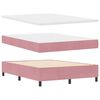 vidaXL Boxspringbed met matras Roze 190 x 140 cm Fluweel