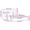 vidaXL Bedframe "Viana" zonder matras kunstleer cappuccinokleurig 160x200 cm