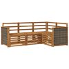 vidaXL Sofa-Sets 4 pcs Massief Acaciahout