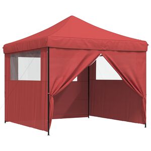 vidaXL Partytent 292 x 292 x 315 cm Bordeauxrood Oxford Stof