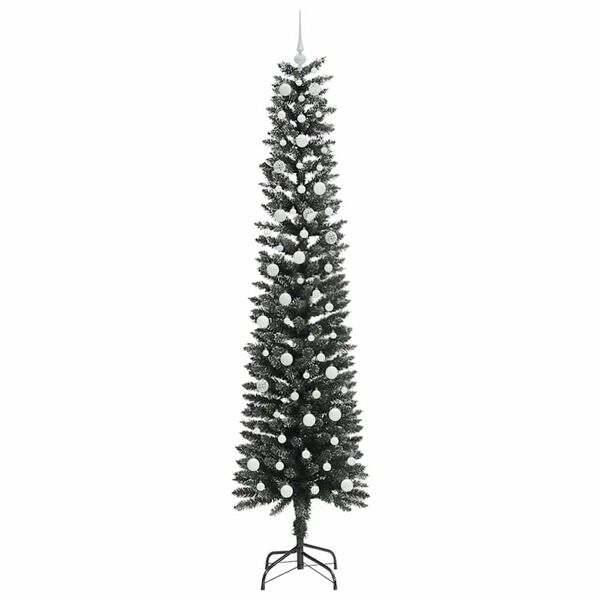 vidaXL Kunstkerstboom met 300 LED Groen 240 cm PVC en Plastic en Staal