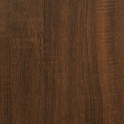 vidaXL Bijzettafel 50x50x60 cm bewerkt hout bruin eikenkleur