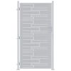 vidaXL Tuinpoort 85 x 174 cm Roestvrij staal Zilver Vergrendelbaar