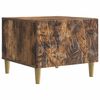 vidaXL Salontafel Gerookt eiken 50 x 49 x 40 cm Bewerkt hout