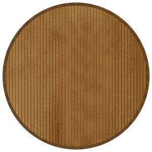 vidaXL Vloerkleed rond 80 cm bamboe bruin