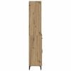 vidaXL Hoge kast Artisan Eiken 69,5 x 34 x 180 cm Bewerkt hout