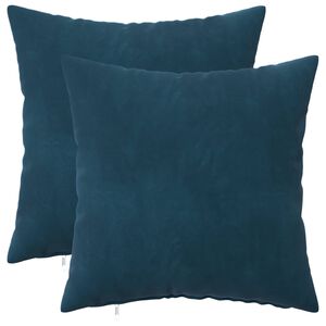 vidaXL Kussen met kussen HEERLEN 2 st Blauw fluweel